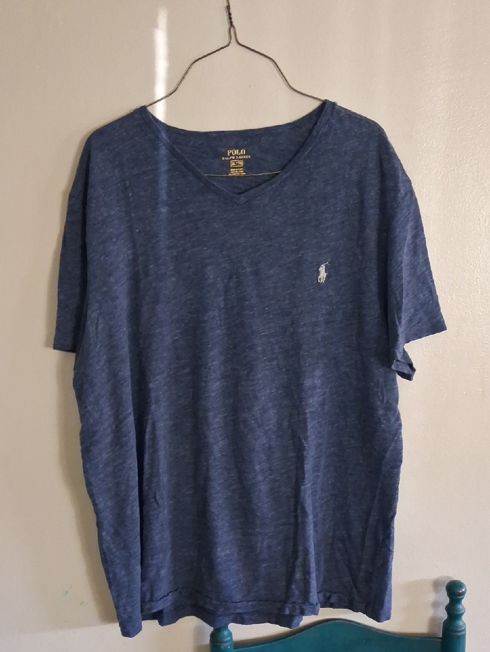 Polo by Ralph Lauren Indigo Heather V-Neck Tee